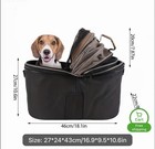 Petfuled Rear Camouflage Bike Basket Pet Travel Carrier Mesh Dome 27x24x43cm