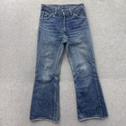 Vintage 70s Levi s Orange Tab Flare Bell Bottom Jeans 27x28 Factory 266 Faded
