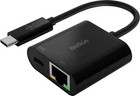Belkin Connect Usb-c To Ethernet   Charge Adapter 100w W gigabit Ethernet Port