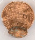 1990-d 1c Lincoln Cent Double-struck 2nd 90  Off-center Pcgs Ms64 Red