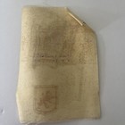 Antique Cigar Box Tobacco Felt Liner Insert Scotland Flag