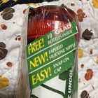 Vtg  Munchkin 1994 7up Baby Nurser Bottle Tapered Silicone Nipple W 10 Glad Bags