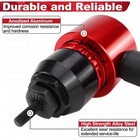 Pneumatic Drill Rivet Nut Gun Adapter Riveter Rivnut 1 4  Capacity 10 Mandrels