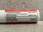 Coral Sun Spf 15 Mineral Fragrance Free Lip Balm New Sealed