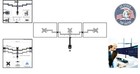 Fully Adjustable 3-screen Led Lcd Monitor Stand - Ideal For 27 Inch Displays