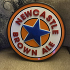 Newcastle Brown Ale Beer  Light Bar Sign Tested Works 17 1 2 x 2 25  Size