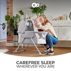 Travel Bassinet Portable Folding Baby Bed Mosquito Net Adjustable Hood Beige