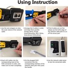 Leatbuy Cat5 Crimper Tool Kit For Rj45 rj11 rj12 cat6 cat5e  Blue 