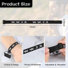 Meajjew Wwjd Bracelet Pack For Women Men Christian Jesus Gifts Adjustable