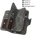 Women Lady Soft Leather Wallet Long Clutch Card Phone Holder Purse Pouch Handbag