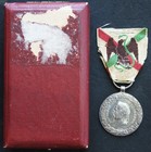 Mexico 1862-1863 Napoleon Silver Medal  Cerro Borrego  Original Ribbon 