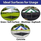 Commercial Frame Tent 10x20 Red White Blue Vinyl Canopy Waterproof Event Party