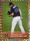 2018 Bryse Wilson Rookie  46 Mississippi Braves Minor League Aa Cstore More Rare
