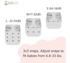 Alvababy Reusable Cloth Diapers 6 Pack Pocket Diapers W  Inserts Open Box New