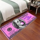 100 Dollar Bill Long Runner Rug For Hallway Usa - Non-slip Large Floor Carpet   