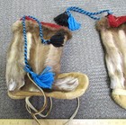 Vintage Hand Made Caribou Fur Alaska Mukluks  12 Inch Tall  Beautiful Decor Set