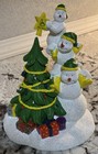 Large John Deere Holiday Snowman Figurine Decor Seventh In Series Speccast Box