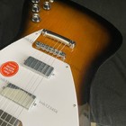 Solid Body Electric Guitar Vintage Hh Mini Humbuckers White Pickguard Fast Ship