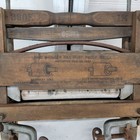 Antique Horse Shoe Brand No  300e No  1   Hand Crank Clothes Wringer Wood Rust Pr