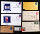 Worldwide Collection Big Unique Mixed Lot Antique Vintage Fdc Stamp Qsl Postcard