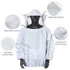 1pc Beekeeping Clothing Full Body Beekeeping Suit Anti-sting Breathable Jacket _
