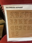 Vintage Craftaid No  72708 Leather Tooling Template Old English Alphabet