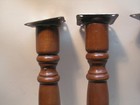 Vintage Set Of 4 Mid Century Modern Design Table Legs With Tapered Brackets 15   