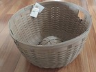 Rare Longaberger Extra Large 24    Diameter Ware Basket 2014   Warm Grey