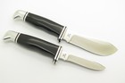 Vintage 1970s Buck 117 Trophy Set 103 116 Fixed Blade Hunting Sportsman Knife