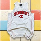 Vintage Y2k 2000s Nba Wallace 3 Bulls Basketball Jersey Starbury White Men Large