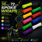 36 72 Pc Motorcycle Dirt Bike Spoke Skins Covers Wraps Wheel Rim Guard Protector