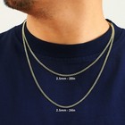 14k Yellow Gold 2 5mm Italian Cuban Curb Chain Link Necklace Mens Women 16 - 26 