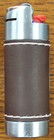 New Brown Faux Leather Plain Classic Style Look Cigarette Cigar Lighter Case