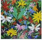 Blue Glass Mosaic Tiles For Crafts  Iridescent Square Mosaic Glass Pieces  Mi   