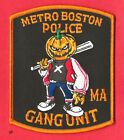 Metro Boston Massachusetts  Police Gang Unit Patch