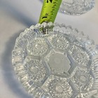 Vintage Italian Starburst Crystal Cut Glass Coasters Set Of 6