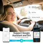 Agptek Car Speaker With Bluetooth 5 3  Hands Free Phone Kit For Calls  Gray