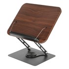 Wooden Book Stand For Reading Adjustable Book Holder With 360   Rotating Base