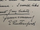 Ernest Rutherford 1925 Autograph Letter Signed - Father Of Nuclear Physics