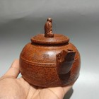 Yixing Zisha Pot Scholarly Aesthetic Calligraphic Relief Carved Dragon Kiln
