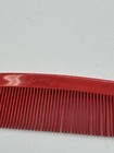 Vintage Goody Unbreakable Eight Inch Red Hard Nylon Rat Tailed Comb Pair