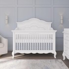 Baby Crib 5-in-1 Convertible Full Size Frost 3 Heights Evolur Aurora Anne