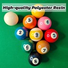 Billiard Nine-ball standard Set 10 Pool Table Balls  2-1 4 Inch Billiard Cue    