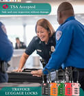 Search Alert Tsa Approved Travel Combination Luggage Cable Locks For Suitcase  G