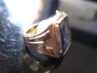 Masonic    Crest Ring   Open Back    Size    5 1 2  Usa Made  Gold Plated
