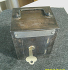 Antique Handle Coin Bank Begin To Save Today Save Some Every Day   W  1 New Key