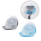  2pcs Wall Razor Holder Plastic Shaver Holder With Strong Suction Cup Razor Rack