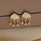 Women s Elegant Pendant Earrings With Synthetic Zircon Cloud Shaped Earrings