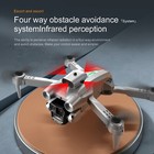 Drone With Hd Camera 4k Triple Rc Drone Wifi Fpv Foldable Quadcopter   Battery