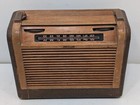 Vintage Philco Wooden Roll Top Case Portable Radio 46-350 Antique Untested As-is